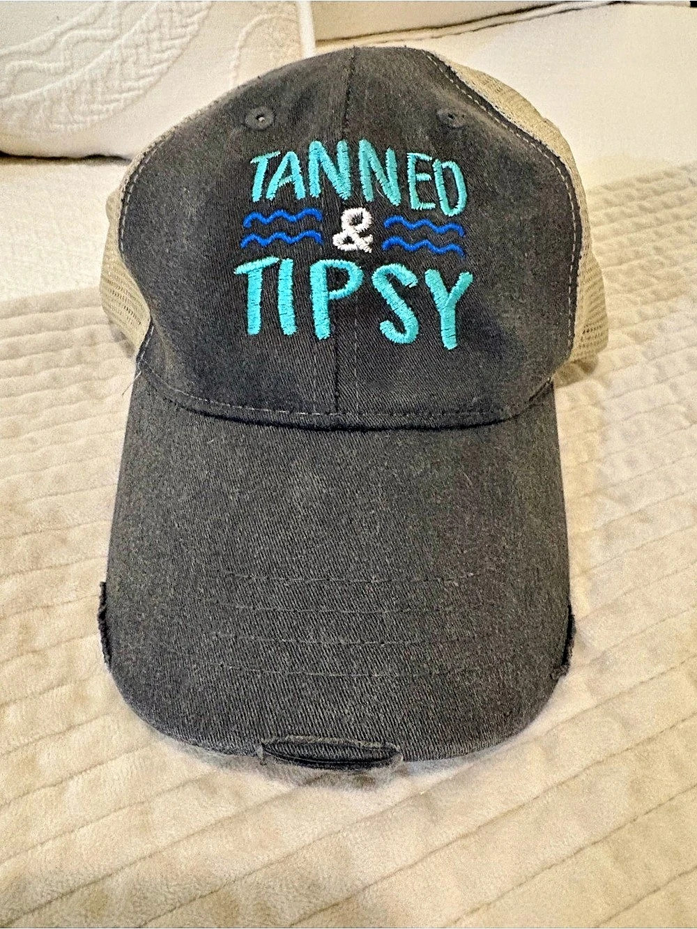 Adams Tanned & Tipsy distressed vintage trucker hat